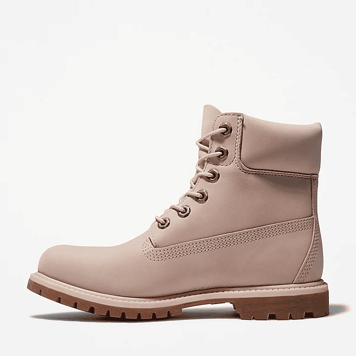 Timberland Premium 6 Inch Waterproof Boot for Women in Light Pink